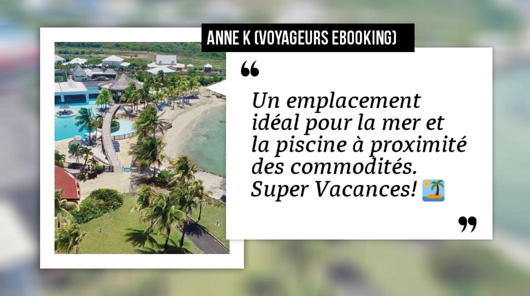 Romantique Et Bel Appartement En Bord De La Mer, Piscine Surveillee Et Belle Plage A 50M Сен-Франсуа Экстерьер фото
